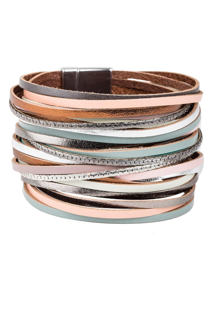On the Line Leather Bracelet