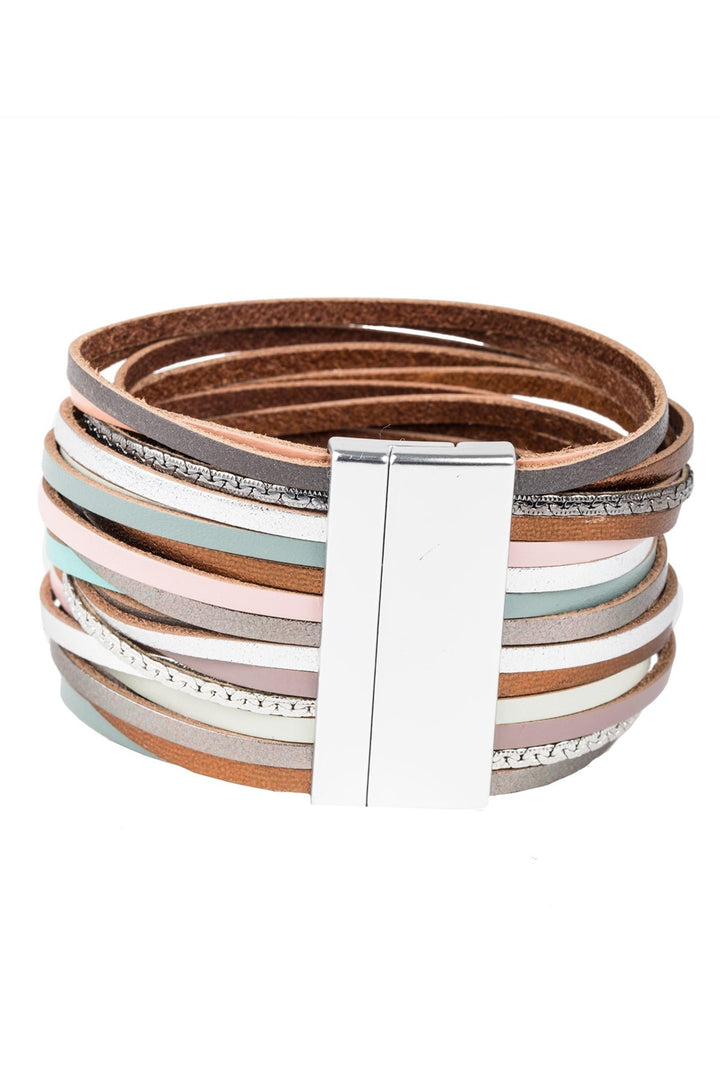 On the Line Leather Bracelet
