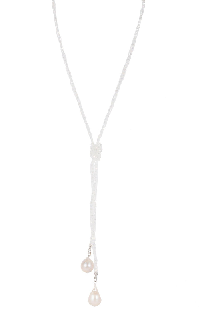 Baroque Knotted Pearl Necklace
