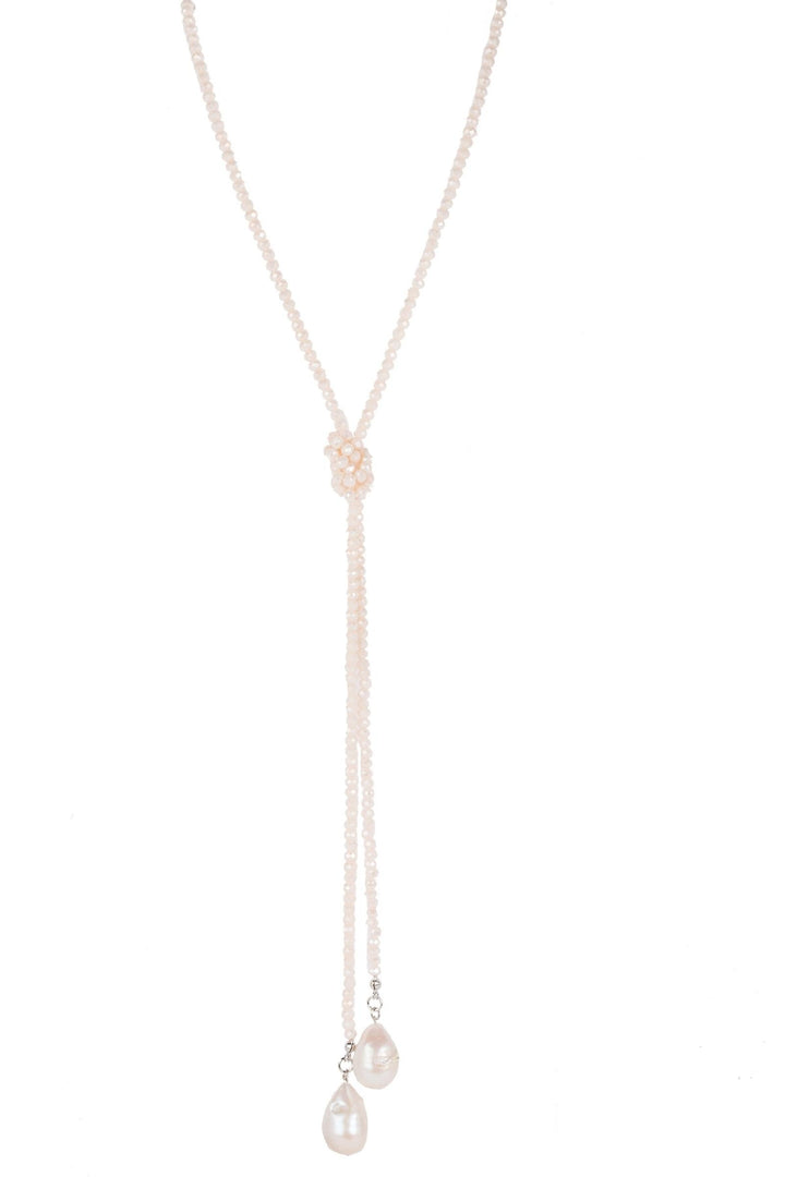 Baroque Knotted Pearl Necklace