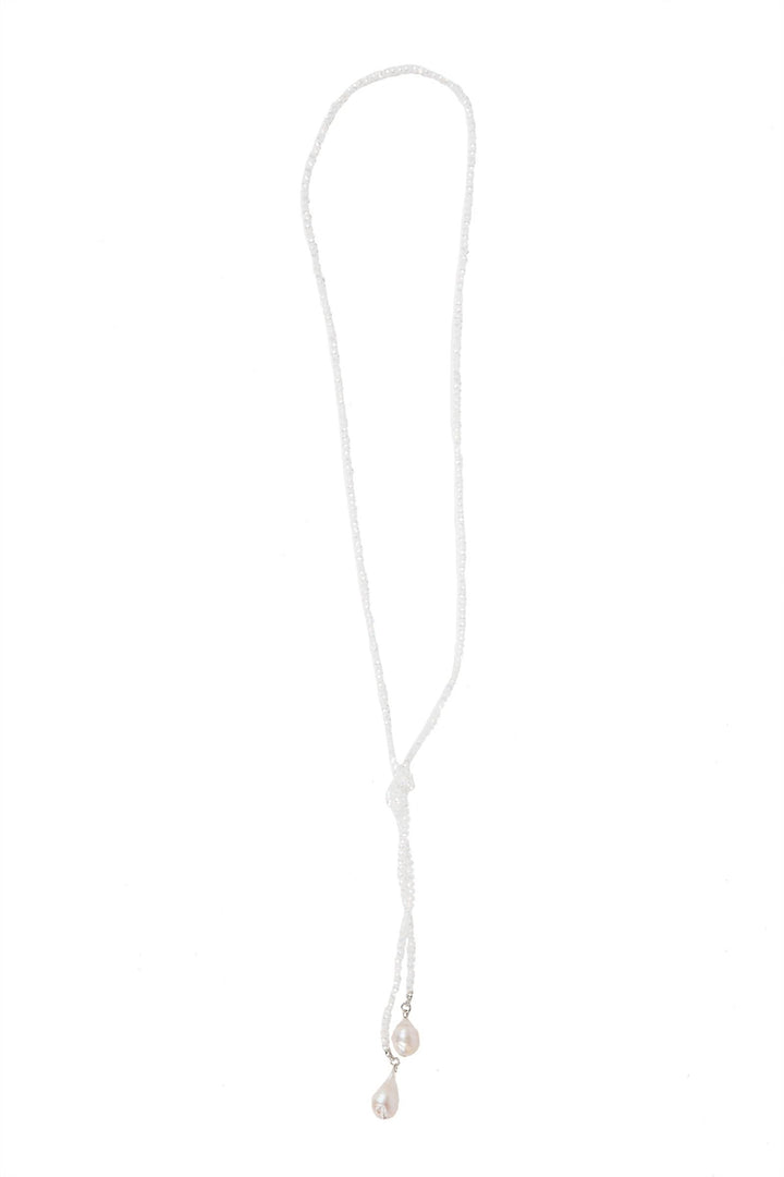 Baroque Knotted Pearl Necklace