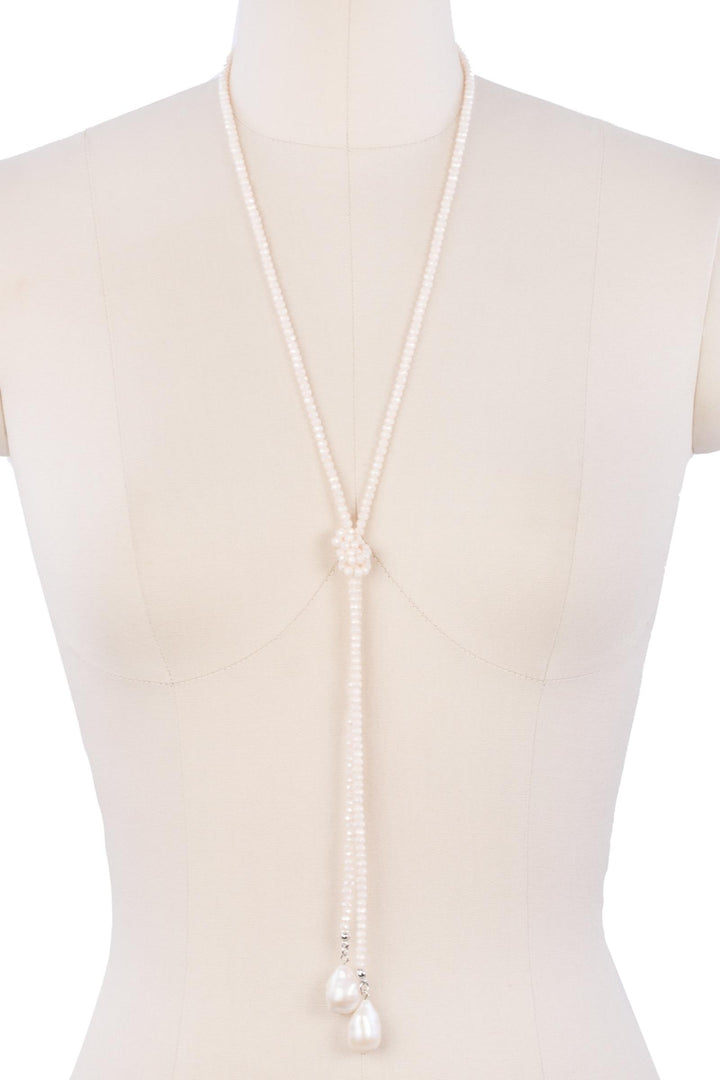 Baroque Knotted Pearl Necklace