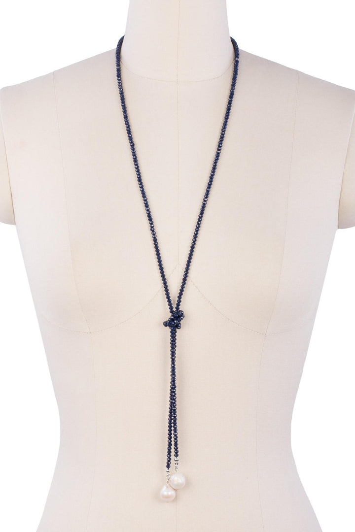 Baroque Knotted Pearl Necklace