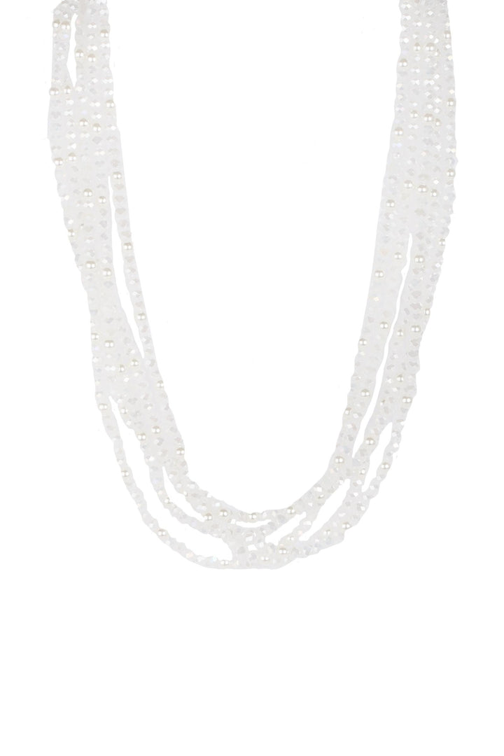 Crosby Short Crystal Pearl Necklace