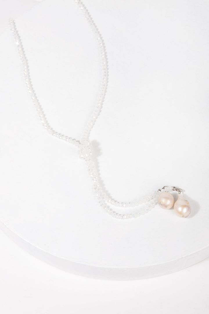Baroque Knotted Pearl Necklace