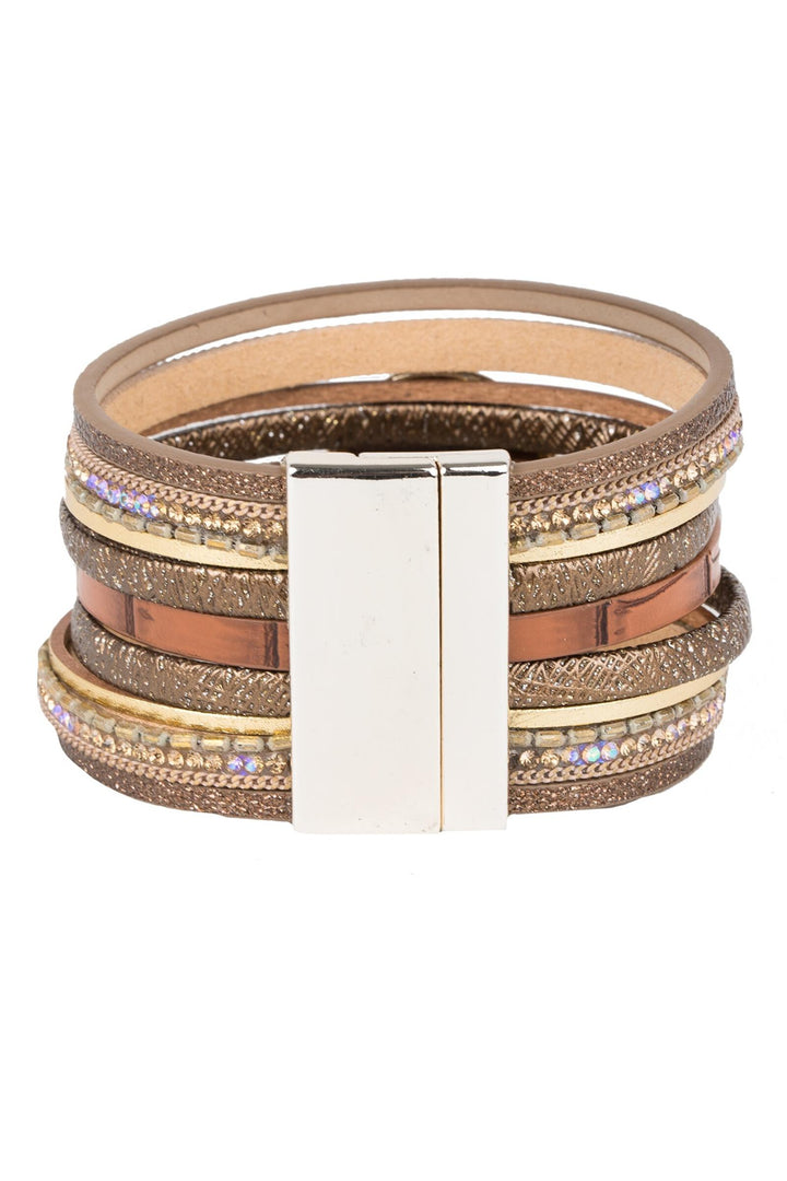Optical Leather Bracelet