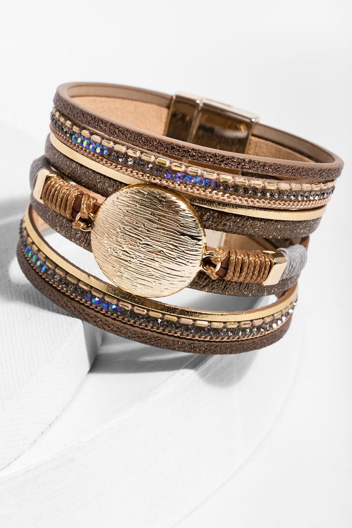Optical Leather Bracelet