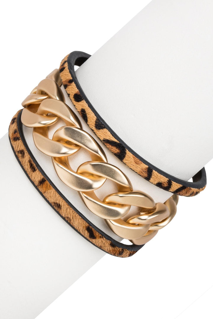 Strongest Link Leather Bracelet