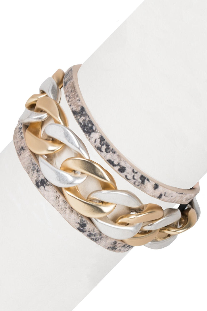 Strongest Link Leather Bracelet