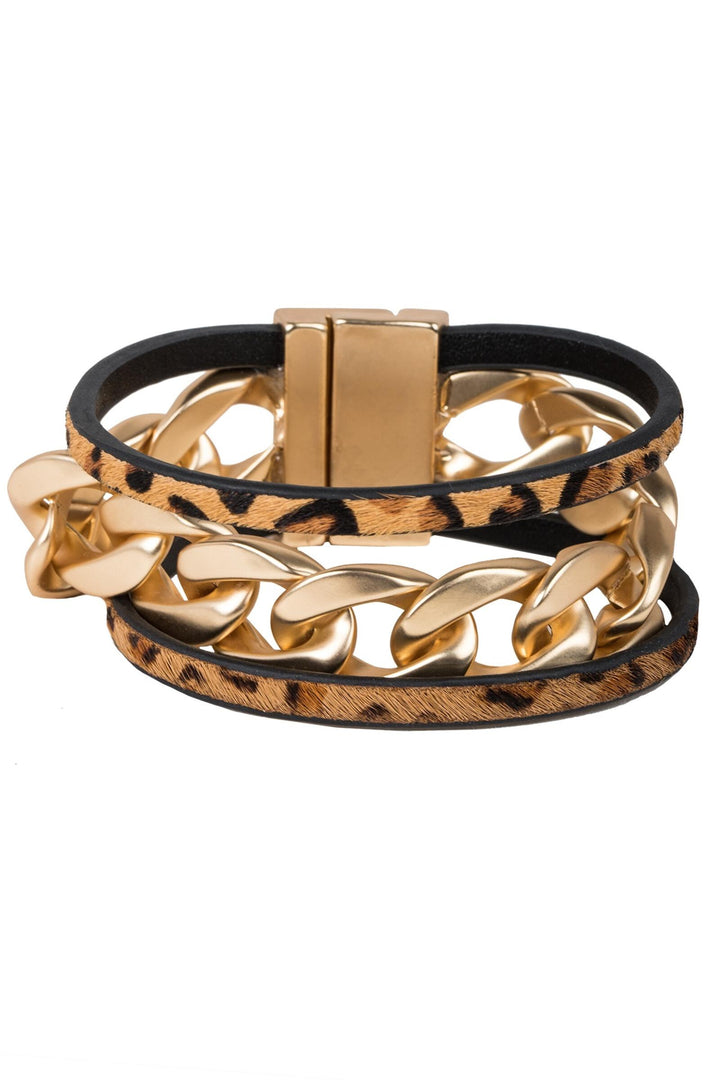 Strongest Link Leather Bracelet