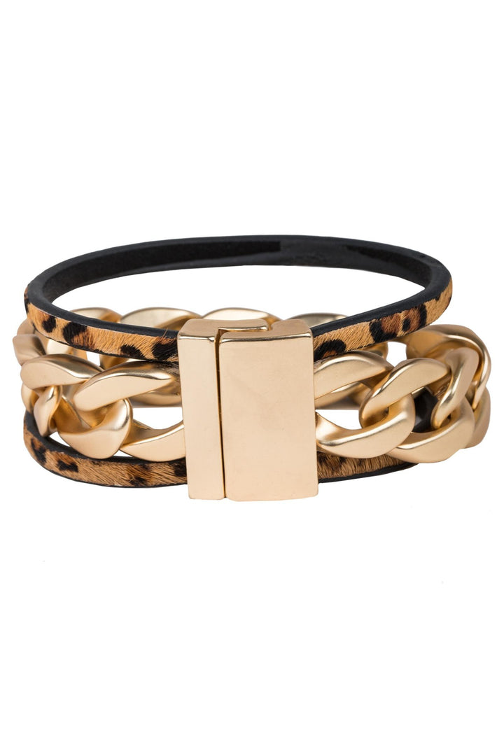 Strongest Link Leather Bracelet
