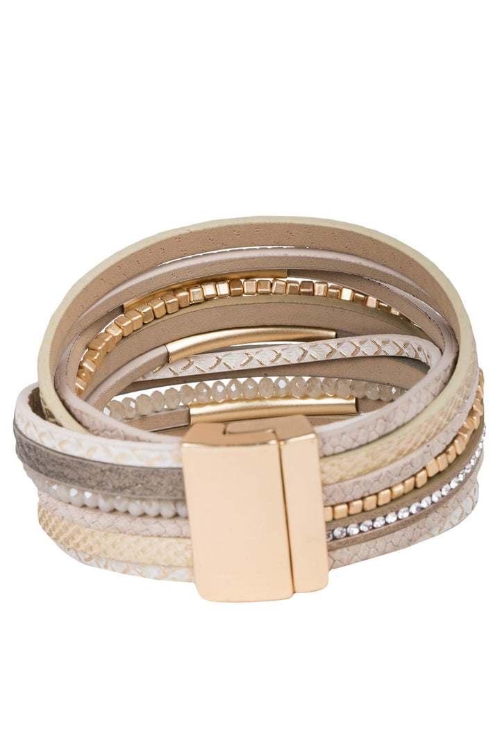 Glimmer Leather Bracelet