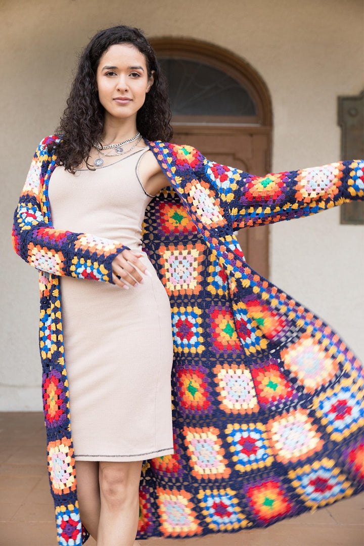 Granny Square Crochet Kimono