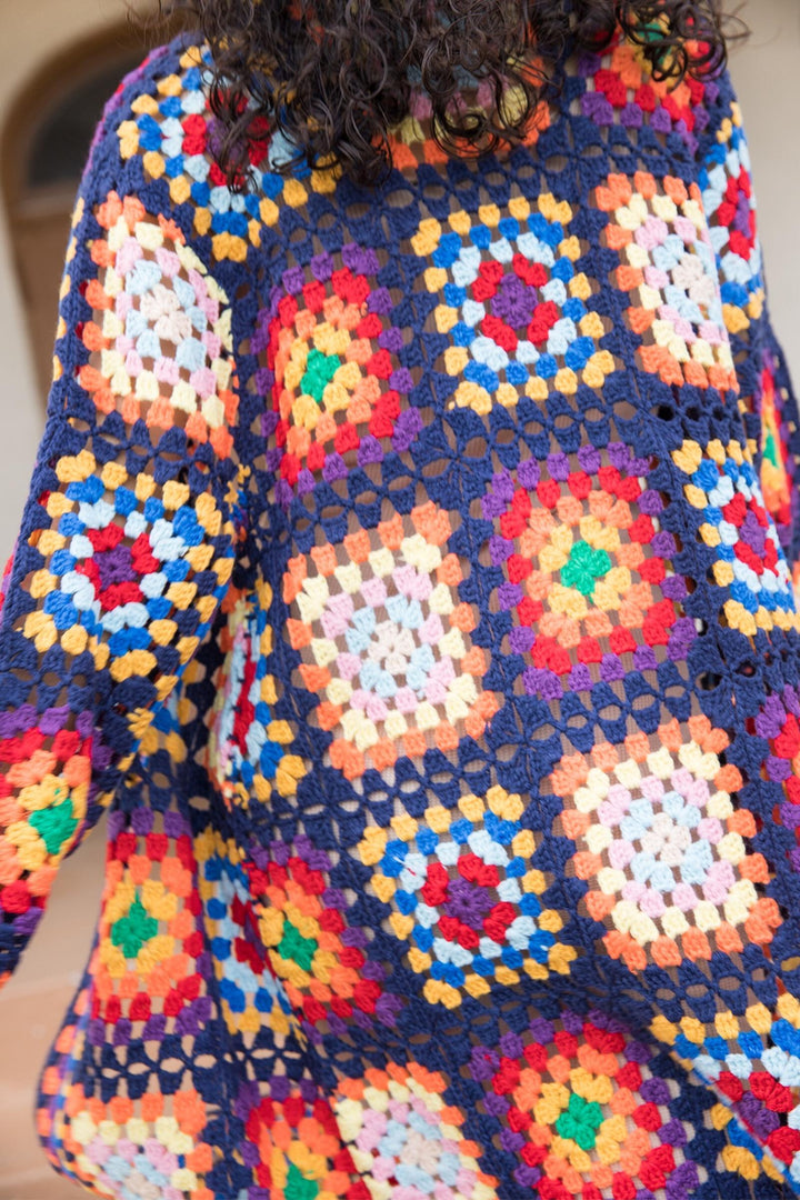 Granny Square Crochet Kimono