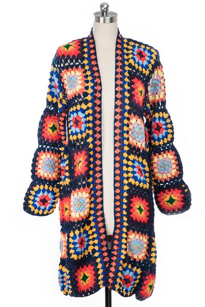 Granny Square Crochet Kimono