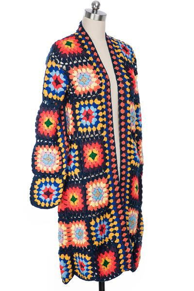 Granny Square Crochet Kimono