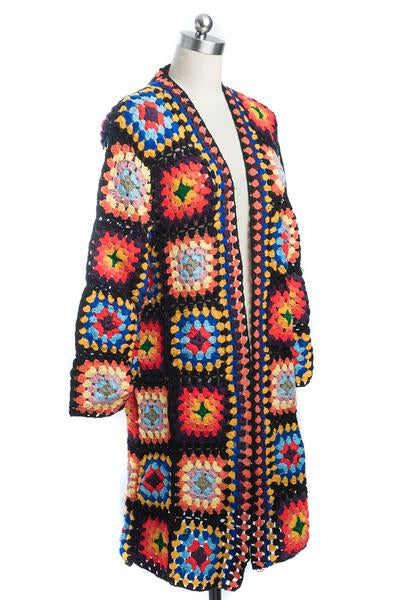 Granny Square Crochet Kimono