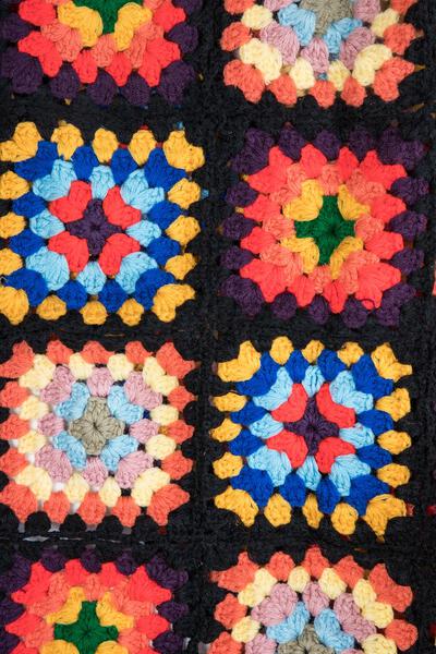 Granny Square Crochet Kimono