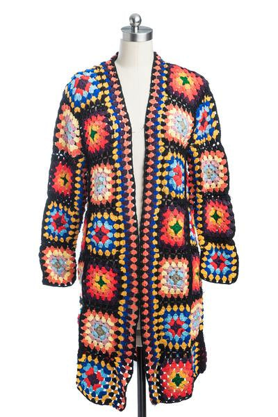Granny Square Crochet Kimono