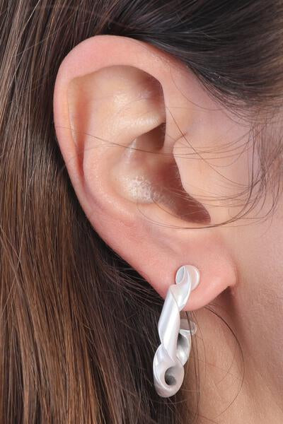 Twisted Hoop Earring