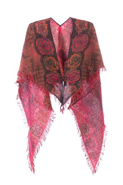 Triangular Mixed Woven Scarf