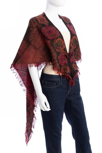 Triangular Mixed Woven Scarf