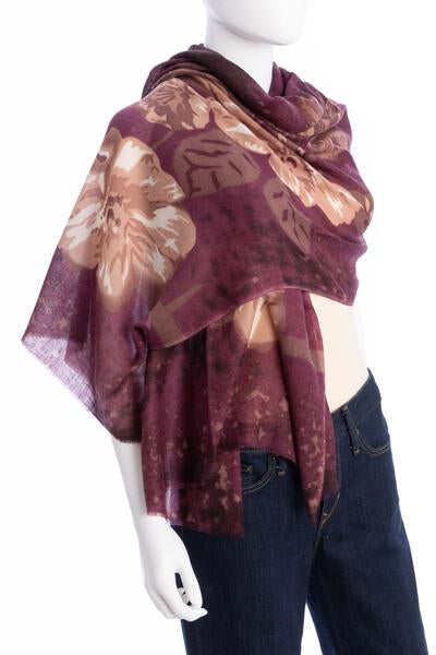 Maui Large Flower Scarf