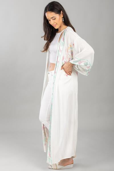 Flowy Paisley Kimono Long
