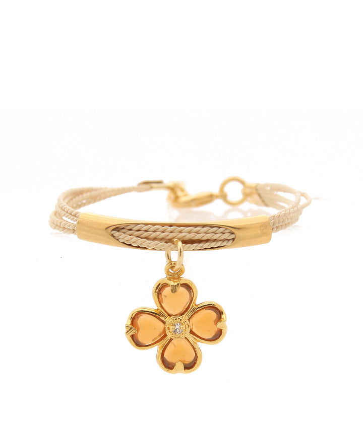 Good Luck Clover Charm Bracelet
