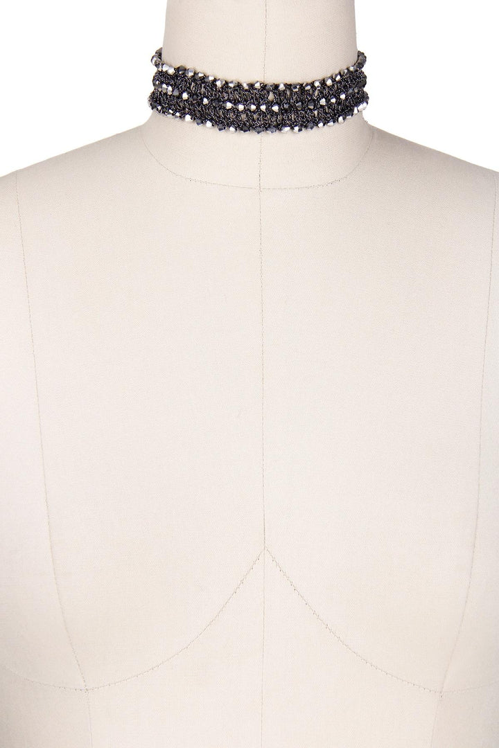 Crochet Rhinestone Choker