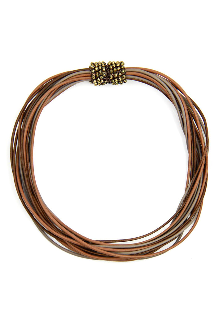 Vintage Multi Strand Din Choker Necklace