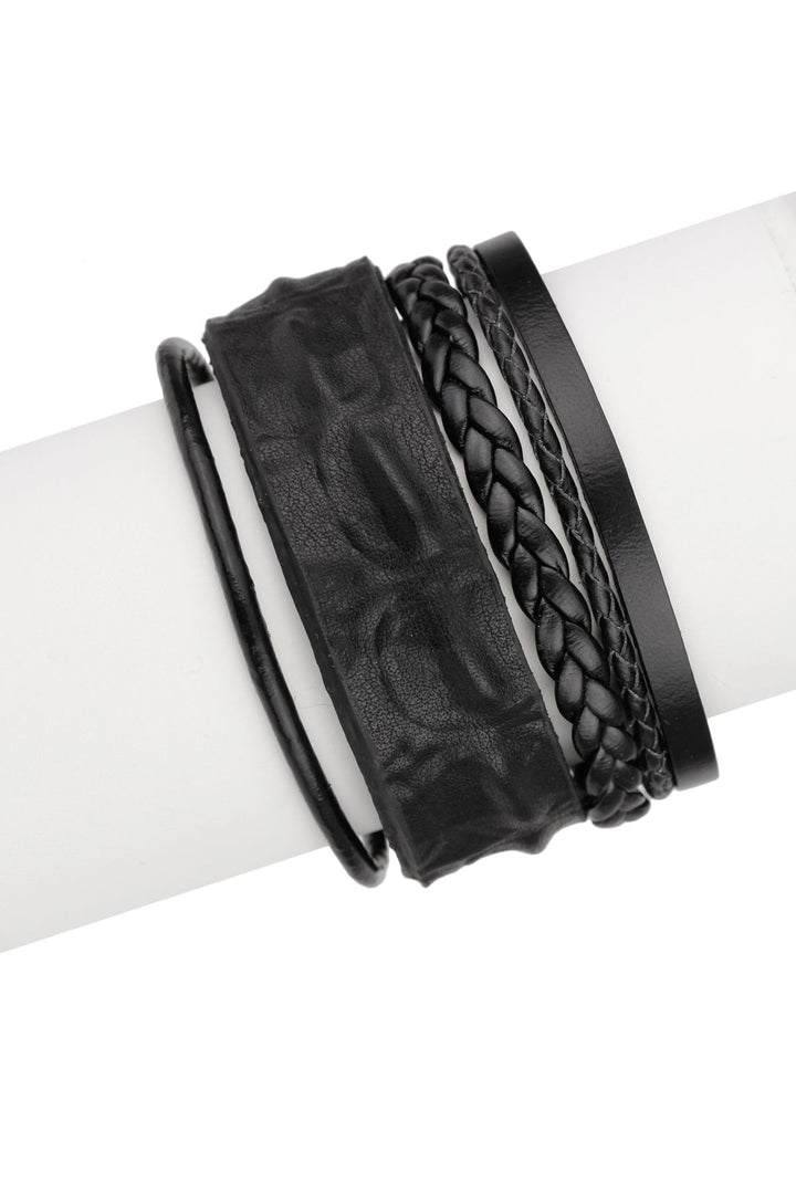 Shyama Braided Multi Strand Leather Bracelet