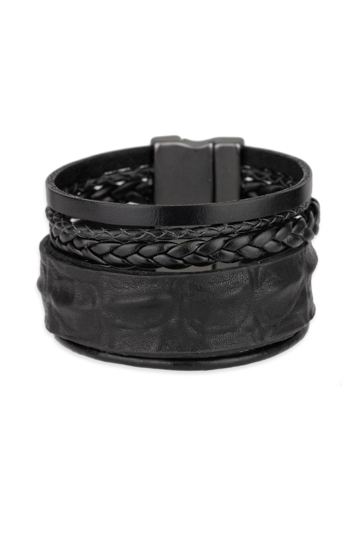 Shyama Braided Multi Strand Leather Bracelet