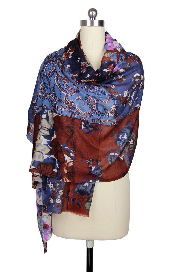 All Over Mixed Print Scarf