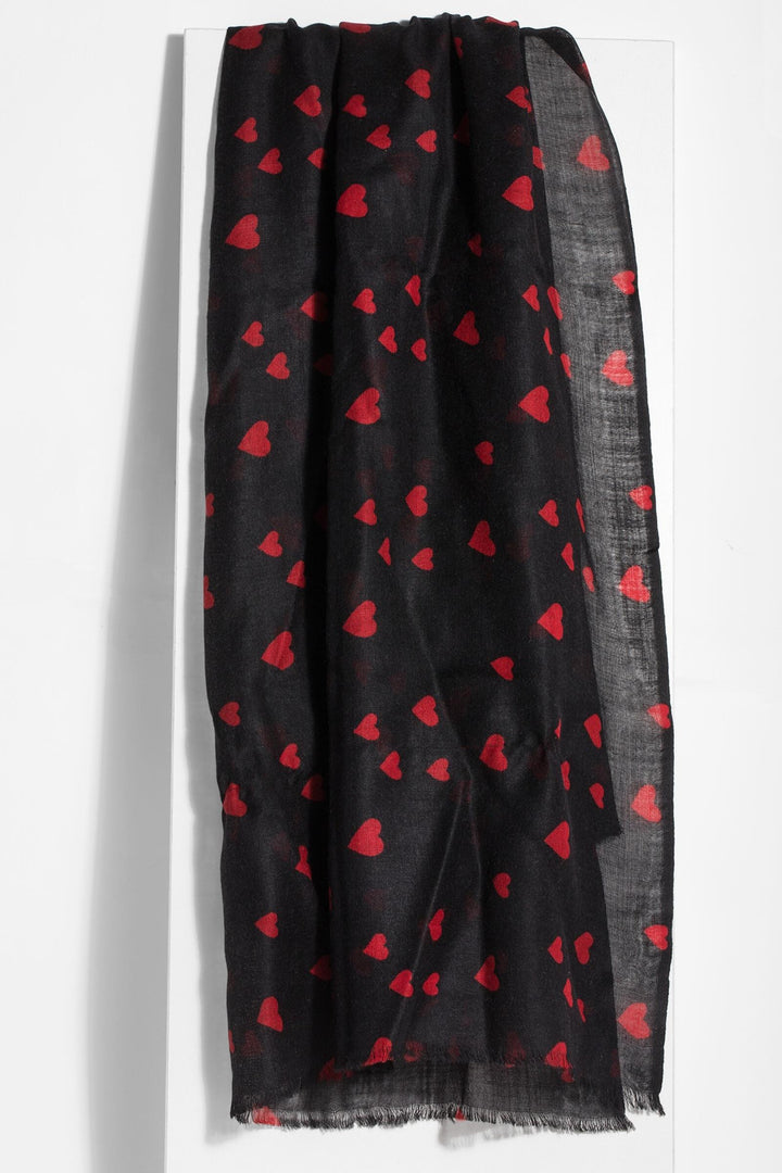 Hearts Wool Scarf