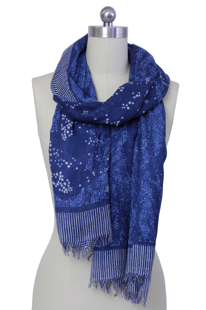 Under The Stars Striped Scarf