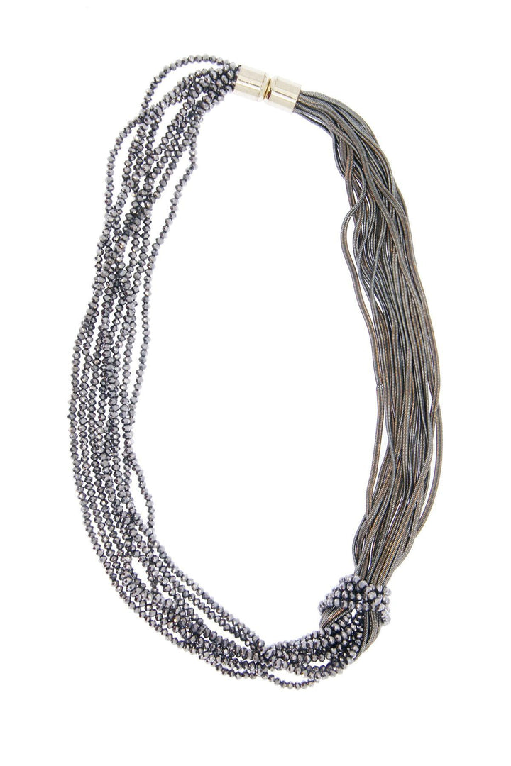 Short Knotted Chain Necklace