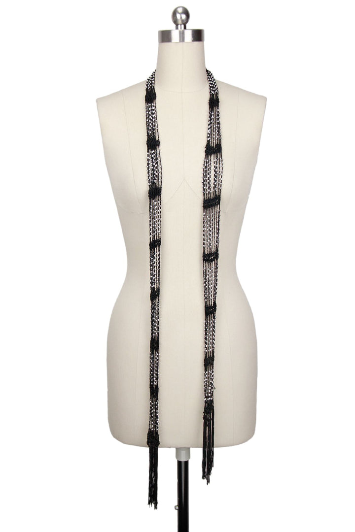 Hand Crocheted Beaded Scarf