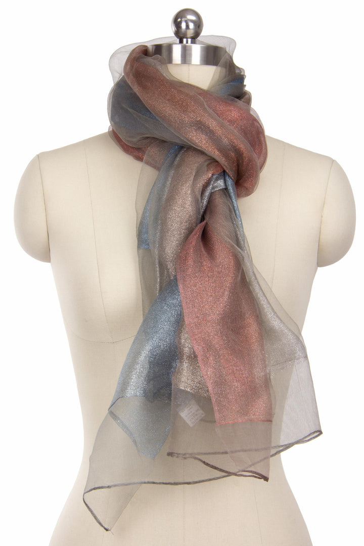 Ombre Glitz Wrap Sparkly Silk Scarf