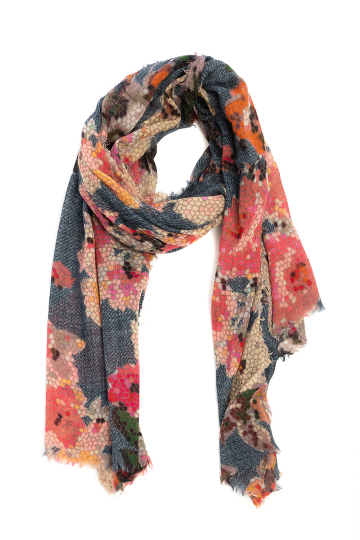Mosaic Floral Scarf