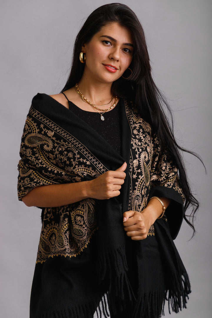 Nora Embroidered Scarf