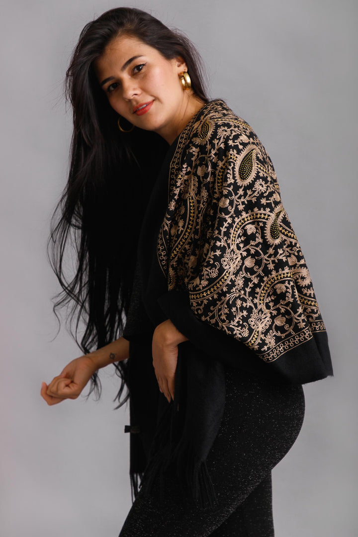 Nora Embroidered Scarf