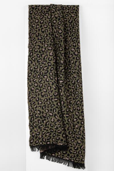 Leopard Wrap Reversible Scarf