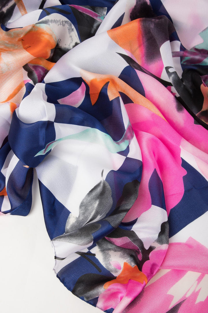 Multi Color Abstract Print Scarf