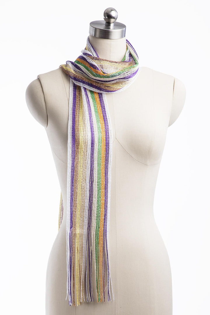 Lurex Solid Skinny Scarf