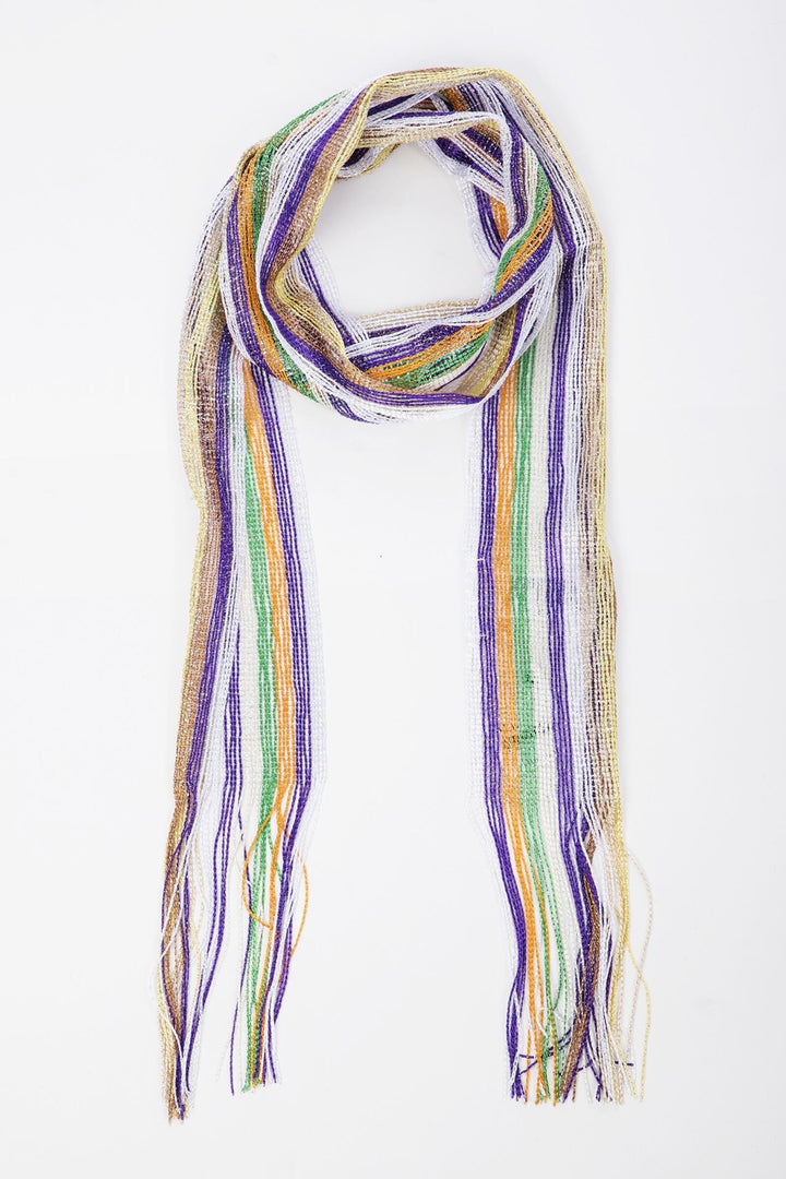 Lurex Solid Skinny Scarf