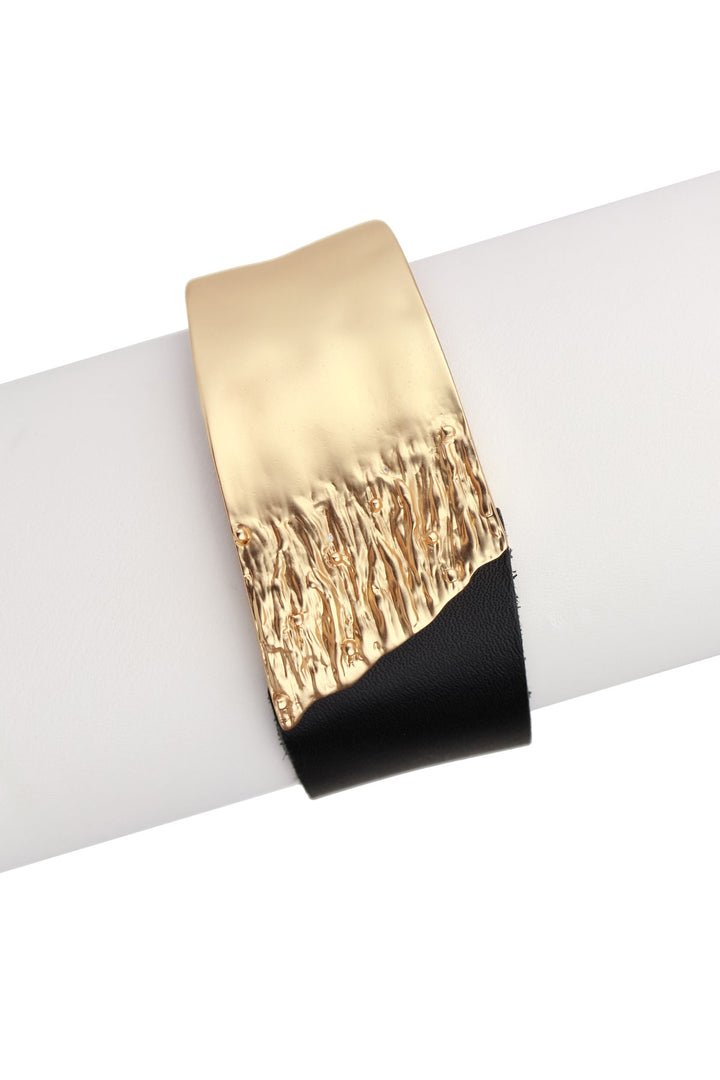 Wild Ways Metal Leather Bracelet