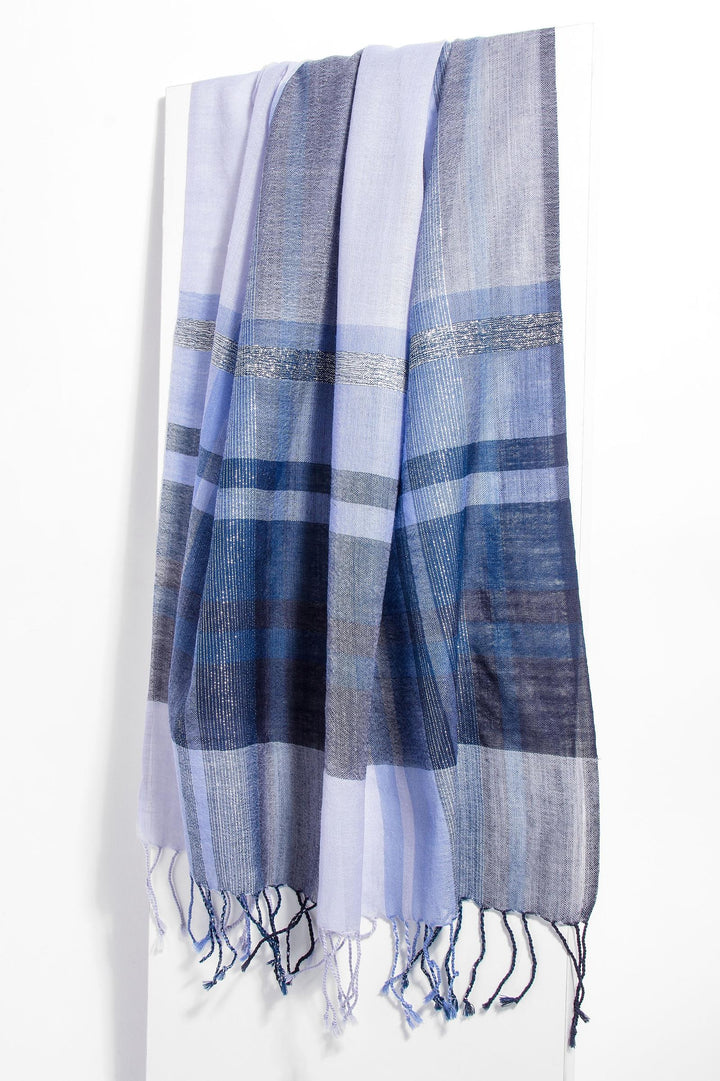 Metallic Multi Stripe Scarf