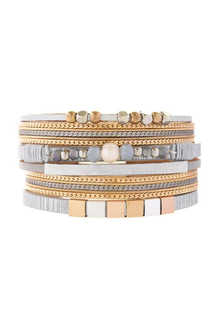 Metallic Beaded Bracelet