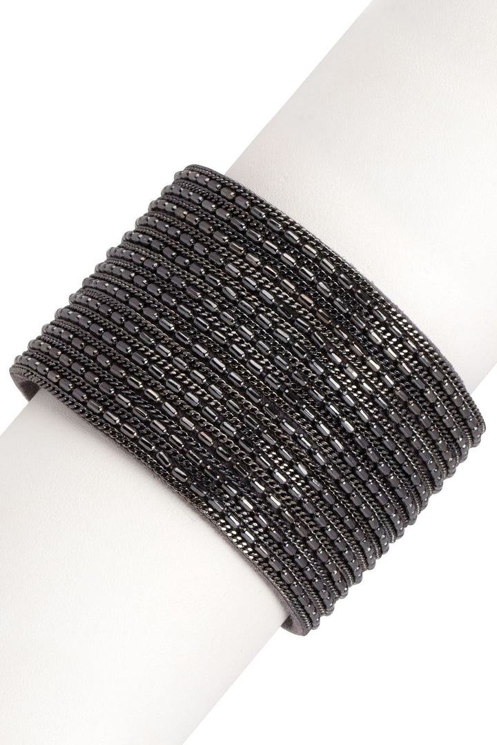 Rock n Roll Leather Cuff Bracelet